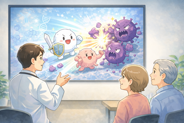 AIがん免疫説明会イラスト